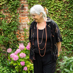 Turn Up Sleeve Shirt - Dragonfly Batik-Siesta Crafts