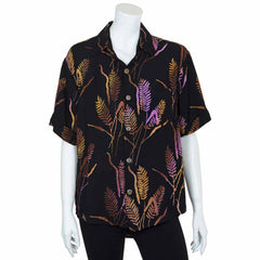 Turn Up Sleeve Shirt - Wheat Batik-Siesta Crafts