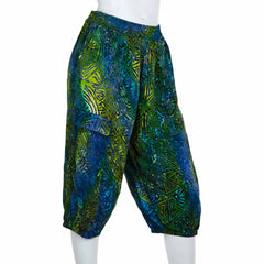 Cropped Trousers - Lagoon Batik-Siesta Crafts
