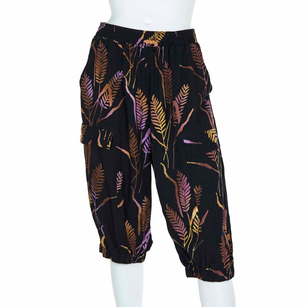 Cropped Trousers - Wheat Batik-Siesta Crafts