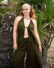 Crinkle Split Top-Siesta Crafts