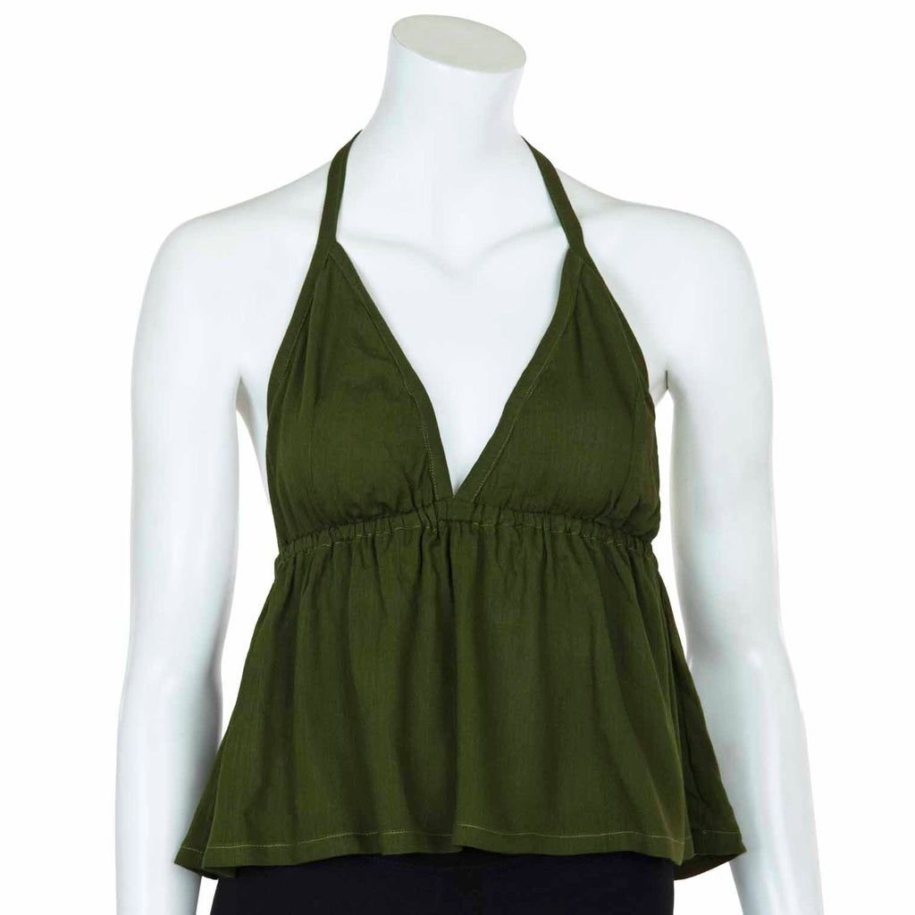 Crinkle Halter Hanky Top-Siesta Crafts