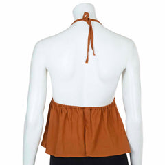 Crinkle Halter Hanky Top