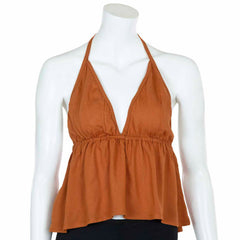 Crinkle Halter Hanky Top