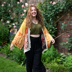 Kantha Fringed Jacket