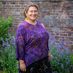 Hanky Hem Smock Top - Summer Vine Batik