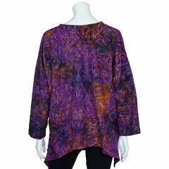 Hanky Hem Smock Top - Summer Vine Batik