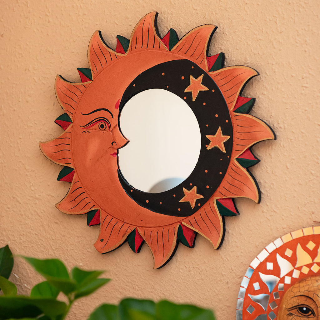 Large Sun and Moon Mirror-Siesta Crafts