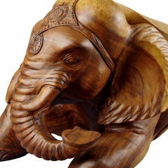 Festival Decorated Elephant Bench - Beads-Siesta Crafts
