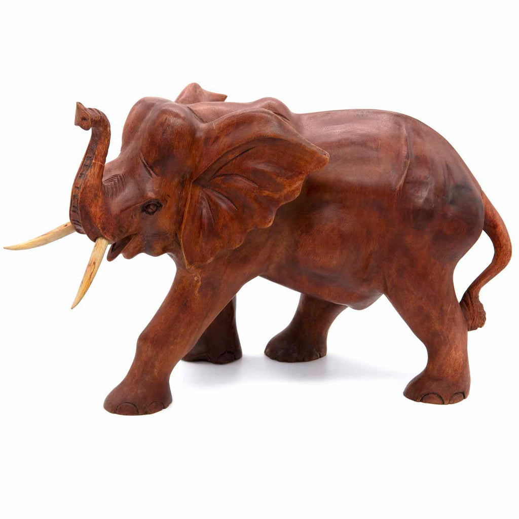 Large Carved Elephant-Siesta Crafts