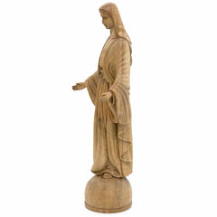 Hand Carved Virgin Mary Statue - Open Hands-Siesta Crafts