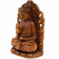 Buddha In Carved Doorway 40cm