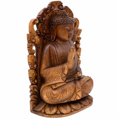 Buddha In Carved Doorway 40cm