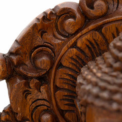 Buddha In Carved Doorway 40cm