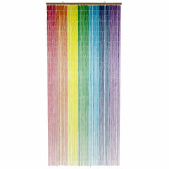 Bamboo Bead Curtain - Rainbow Stripes-Siesta Crafts