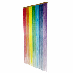 Bamboo Bead Curtain - Rainbow Stripes-Siesta Crafts