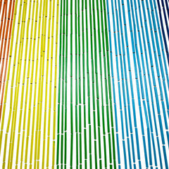 Bamboo Bead Curtain - Rainbow Stripes-Siesta Crafts