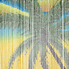 Bamboo Bead Curtain - Tropical Sunset-Siesta Crafts
