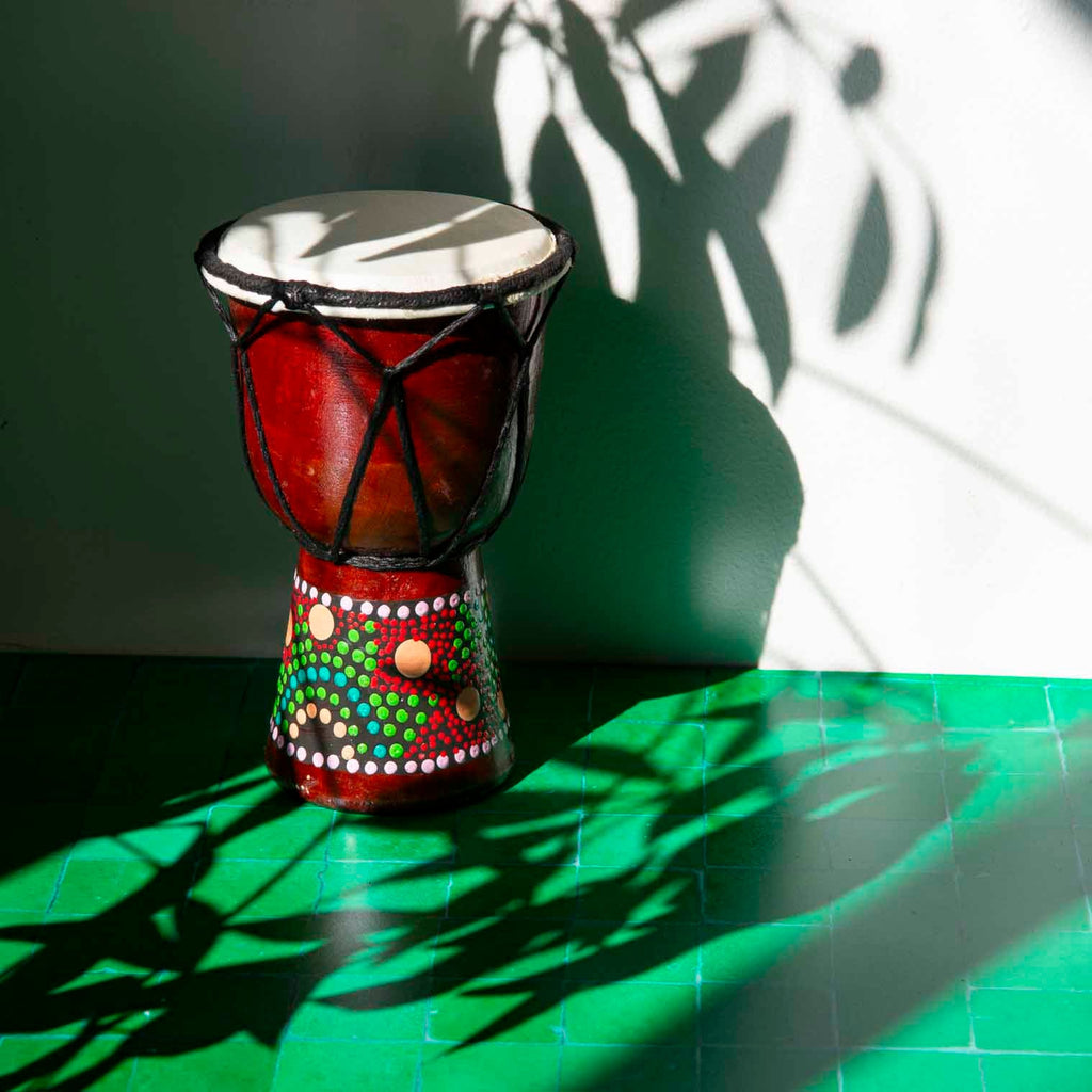 Mini Painted Djembe-Siesta Crafts