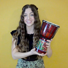 Small Painted Djembe Drum