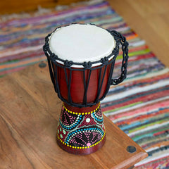 Small Painted Djembe Drum