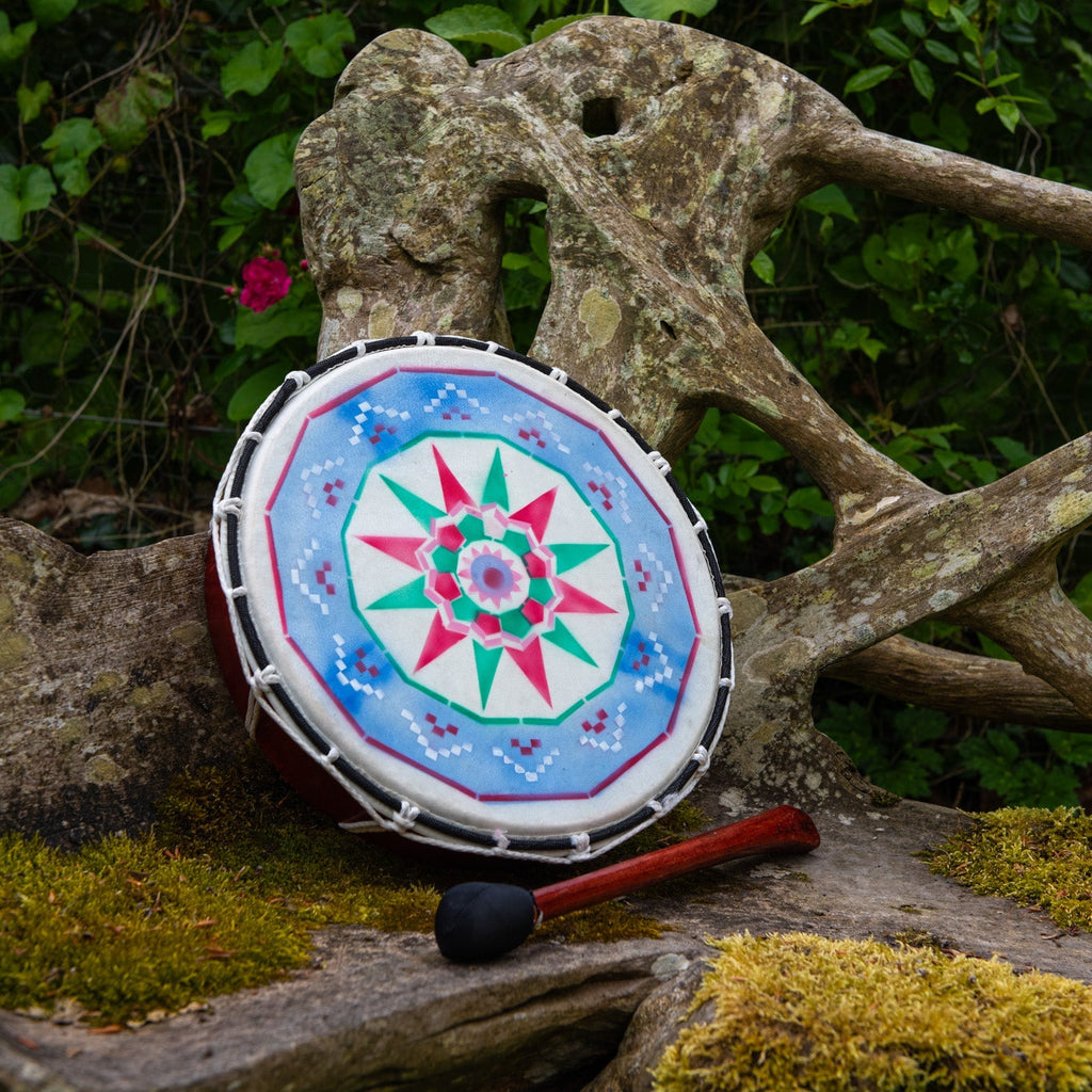 Medium Painted Shamanic Drum-Siesta Crafts