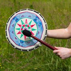 Medium Painted Shamanic Drum-Siesta Crafts