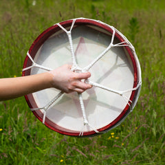Large Painted Shamanic Drum-Siesta Crafts