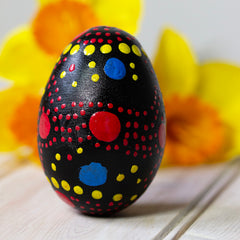 Painted Egg Shaker-Siesta Crafts