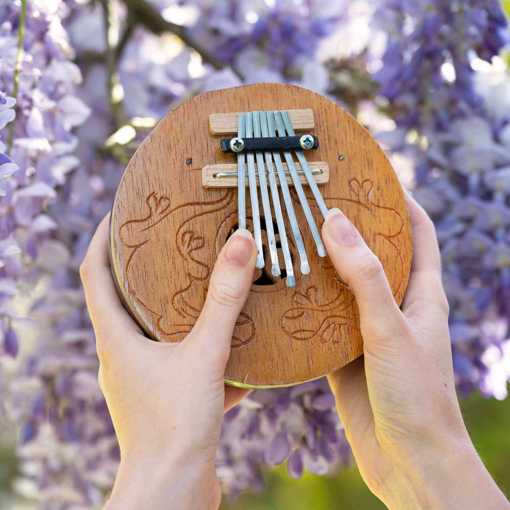Coconut Thumb Piano-Siesta Crafts