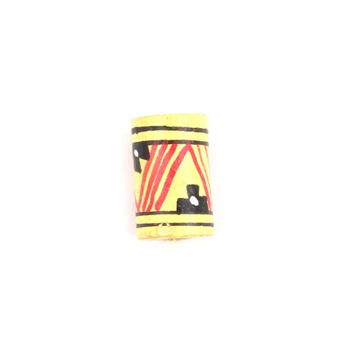 Yellow Barrel Bead-Siesta Crafts
