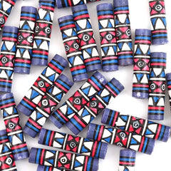 Triangles Thin Barrel Bead-Siesta Crafts