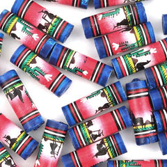 Pink Desert Scene Barrel Bead-Siesta Crafts