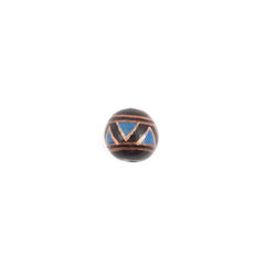 Black Zig Zag Ball Bead-Siesta Crafts