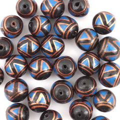 Black Zig Zag Ball Bead-Siesta Crafts