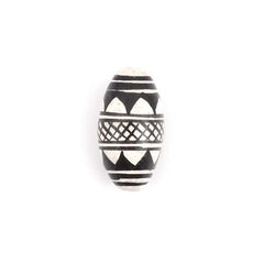 Black & White Oblong Bead-Siesta Crafts