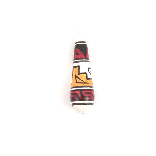 White Step Pattern Tear Drop Bead-Siesta Crafts