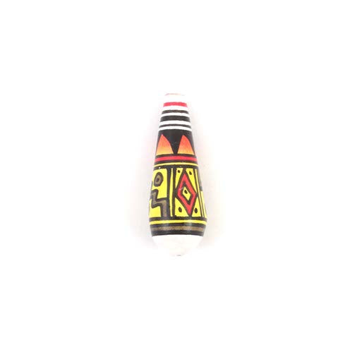 Inca Pattern Tear Drop Bead-Siesta Crafts