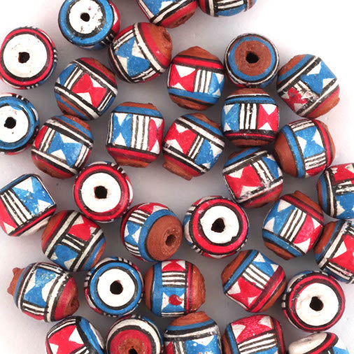 Mini Red and Blue Ball Bead-Siesta Crafts