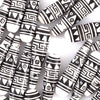 Black and White Pattern Tear Drop Bead-Siesta Crafts