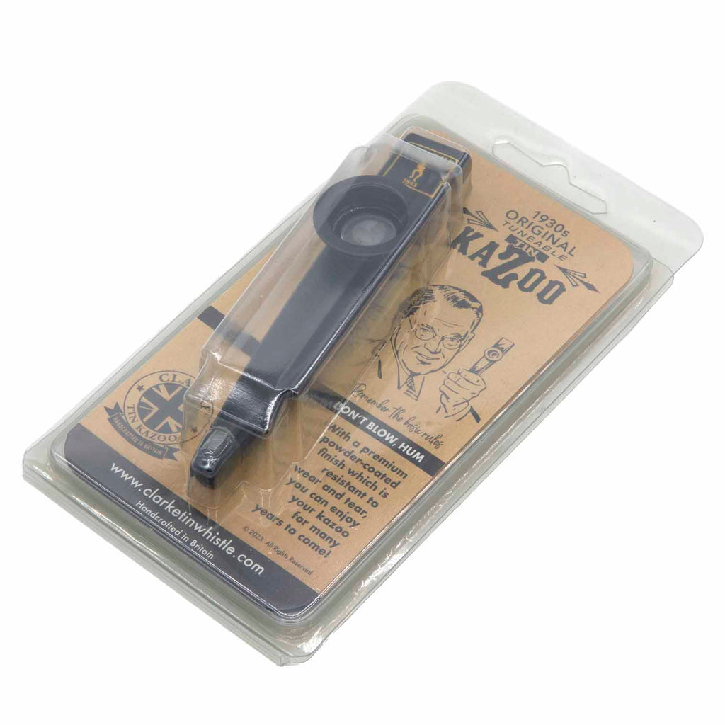 Premium Black Coated Kazoo - Packaged-Siesta Crafts