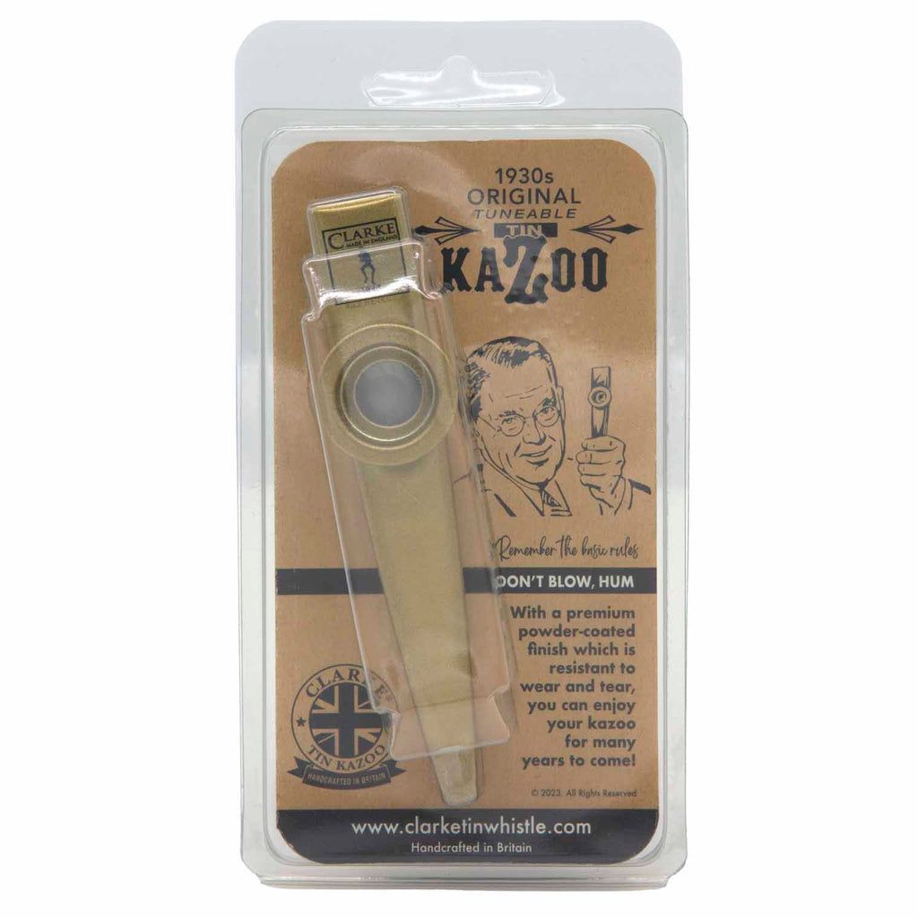 Premium Gold Coated Kazoo - Packaged-Siesta Crafts