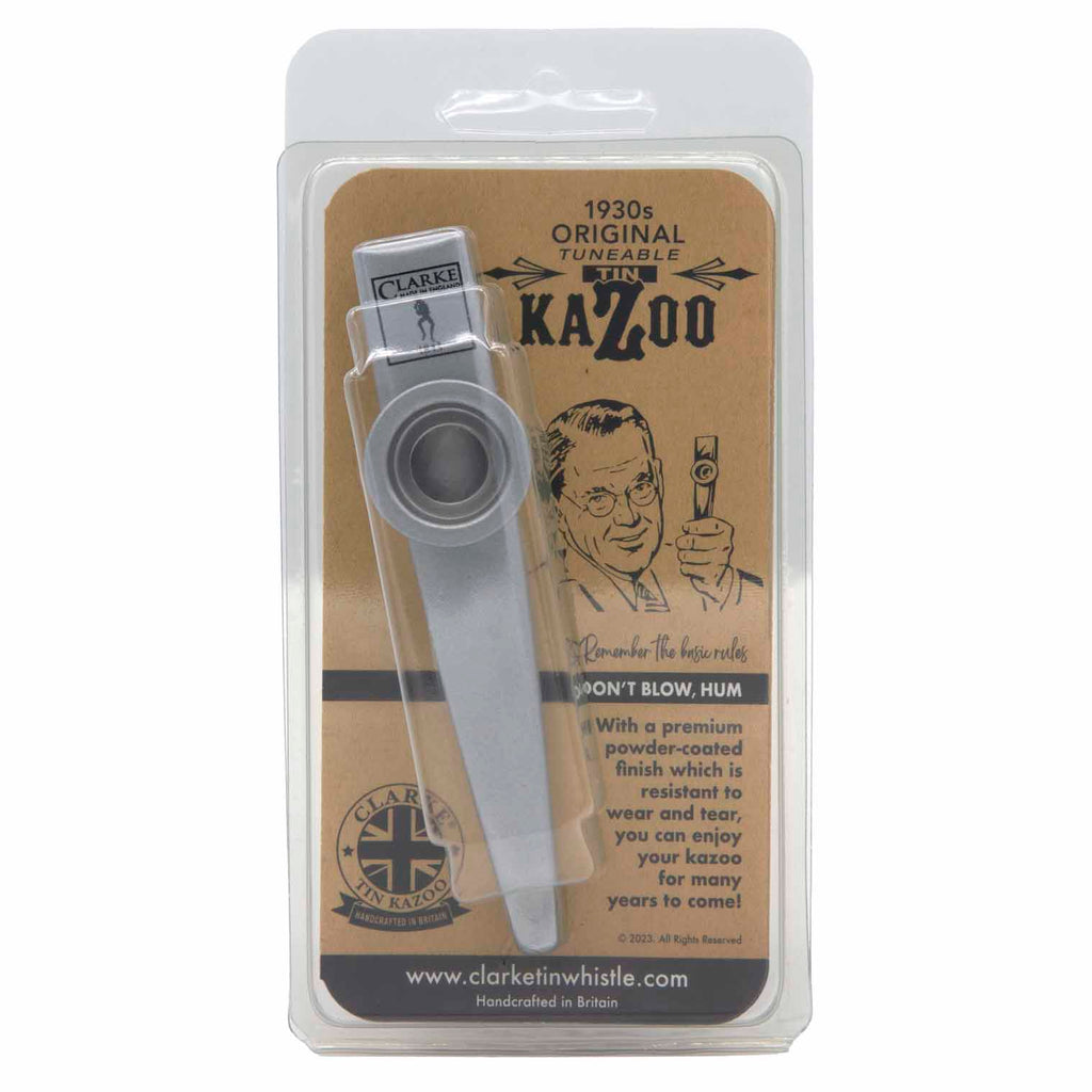 Premium Silver Coated Kazoo - Packaged-Siesta Crafts