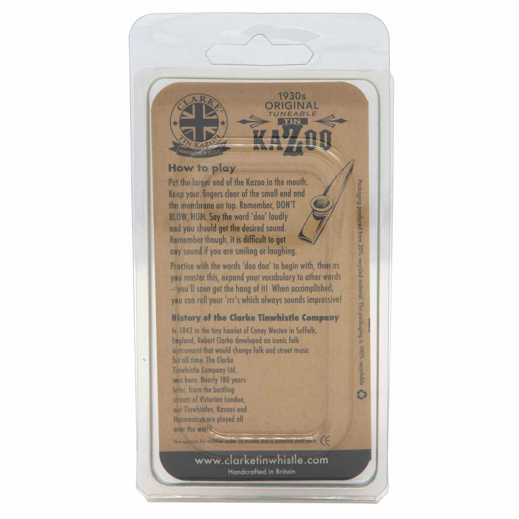 Premium Black Coated Kazoo - Packaged-Siesta Crafts