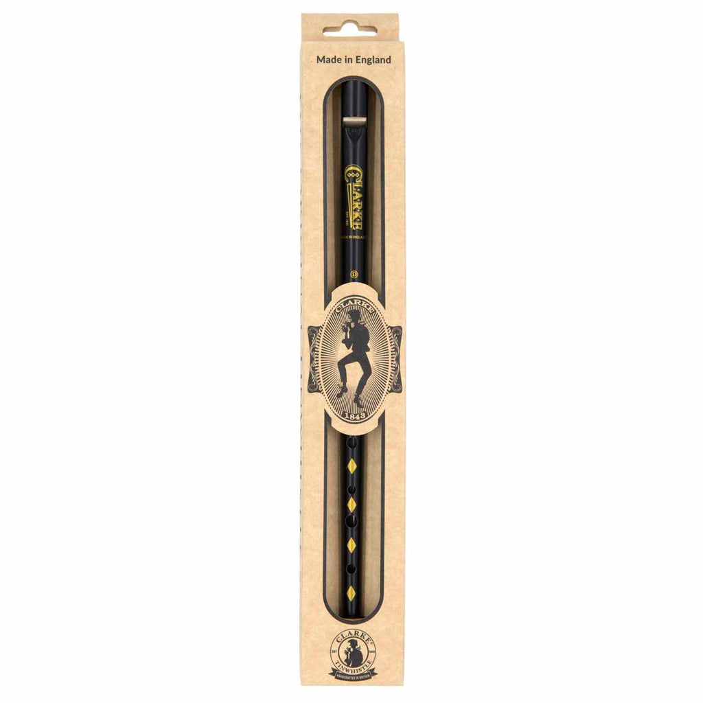 The Original Clarke Tinwhistle D - Black-Siesta Crafts