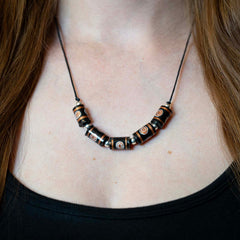 Gold Discus Necklace