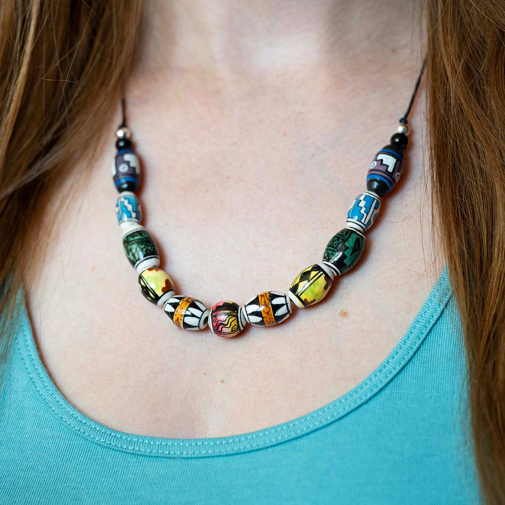 Rainbow Bead Necklace