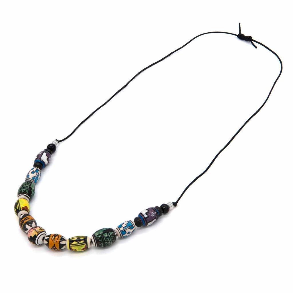 Rainbow Bead Necklace-Siesta Crafts