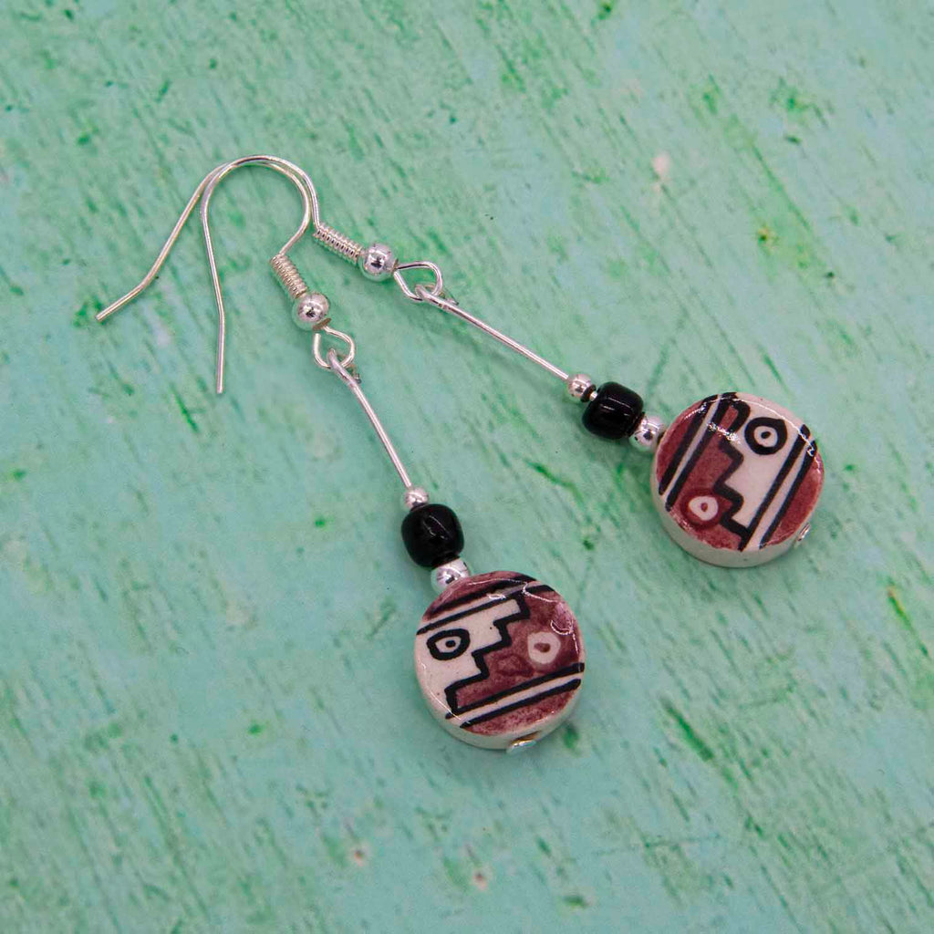 Inca Steps Earrings-Siesta Crafts