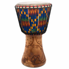 Extra Large Ghanaian Djembe Drum (13" Head) - Fabric Covering
